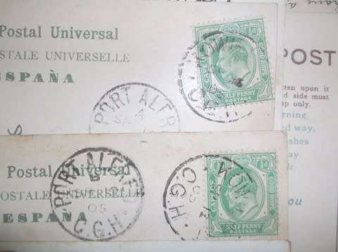 POSTCARDS / STAMPS : SA KINGS HEADS /TRANSVAAL/ NATAL / CAPE OF GOOD HOPE